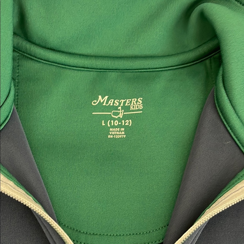 Masters original Navy Sleeveless 3/4 zip Pullover with Masters Logo - Picture 4 of 5